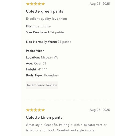 NWT Size 33T -The Colette Linen Blend Crop Wide-Leg Pants in Green (NWT USD 138) - Picture 12 of 16